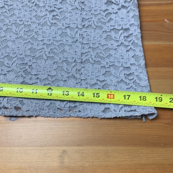 Talbots Petite, Vintage, Lacy, Light Grey, Lined Formal Wear Top - Picture 5 of 13